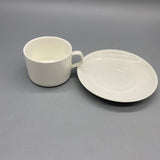 ZINYAM Coffee Cups, 150ml Capacity, 7.4x5.5cm Cup Size, 13.3x1.5cm Saucer, Elegant Porcelain Set for Espresso, Tea, or Coffee