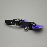 Alre Collars for cats – Purple Bowtie, Black Strap, 20-30cm, Fits 6-12 lbs Cats, Stylish & Comfortable
