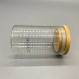 JASTDUIT Containers for household or kitchen use, Bamboo Lid, Heat & Cold Resistant, Smooth Mouth Design, Easy to Clean