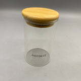 JASTDUIT Containers for household or kitchen use, Bamboo Lid, Heat & Cold Resistant, Smooth Mouth Design, Easy to Clean