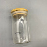 JASTDUIT Containers for household or kitchen use, Bamboo Lid, Heat & Cold Resistant, Smooth Mouth Design, Easy to Clean
