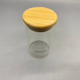 JASTDUIT Containers for household or kitchen use, Bamboo Lid, Heat & Cold Resistant, Smooth Mouth Design, Easy to Clean