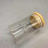 JASTDUIT Containers for household or kitchen use, Bamboo Lid, Heat & Cold Resistant, Smooth Mouth Design, Easy to Clean