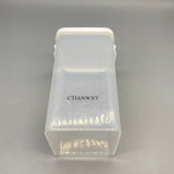 CTIANWXY Containers for household or kitchen use, Airtight PP Material, 9.5x9.5x18cm, White – Perfect for Storing Tea, Nuts, Spices, and Dry Goods