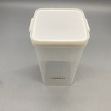 CTIANWXY Containers for household or kitchen use, Airtight PP Material, 9.5x9.5x18cm, White – Perfect for Storing Tea, Nuts, Spices, and Dry Goods