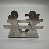 SHQXYLYB Countertop Paper Towel Holder – Silver, Durable Design, 8.7x3.5x11 cm, Ideal for Kitchen, Office, and Dining Room