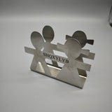 SHQXYLYB Countertop Paper Towel Holder – Silver, Durable Design, 8.7x3.5x11 cm, Ideal for Kitchen, Office, and Dining Room
