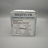 SHQXYLYB Countertop Paper Towel Holder – Silver, Durable Design, 8.7x3.5x11 cm, Ideal for Kitchen, Office, and Dining Room
