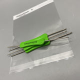 MillionStitch Crochet Hooks - Green Plastic Handles with Metal Tips, 16.2cm, 4-Pack, Ergonomic Design, Perfect for All Skill Levels