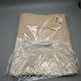Wokuaile Curtains – 1x1.3m, Beige, Modern Minimalist Style, Soft & High-Density Fabric, Includes Iron Hooks for Easy Installation