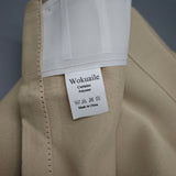 Wokuaile Curtains – 1x1.3m, Beige, Modern Minimalist Style, Soft & High-Density Fabric, Includes Iron Hooks for Easy Installation