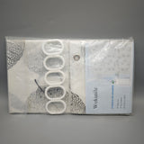 Wokuaile Curtains for showers – 150x180cm, Plastic Hanging Rings, Mold & Mildew Resistant, Durable & Easy to Clean