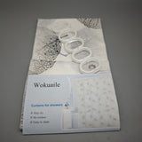 Wokuaile Curtains for showers – 150x180cm, Plastic Hanging Rings, Mold & Mildew Resistant, Durable & Easy to Clean