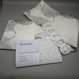 Wokuaile Curtains for showers – 150x180cm, Plastic Hanging Rings, Mold & Mildew Resistant, Durable & Easy to Clean