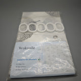 Wokuaile Curtains for showers – 150x180cm, Plastic Hanging Rings, Mold & Mildew Resistant, Durable & Easy to Clean