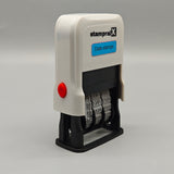 StampralX Date Stamps with Built-In Ink Pad, Clear Imprints, 2-Sided Round Lock Design, Rotating Re-Inkable Feature, 65×34×106mm