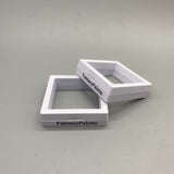 FantasyPalette Decorative Boxes Made of Plastic - 5.5x5.5cm, White, Dustproof, No Assembly Needed, Ideal for Pendants, Long Chains, and Decorations