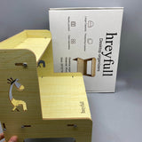 Hreyrfull Desktop Organizer, Large Capacity Wooden Storage Rack, Thickened Material,Neatly Packed for Office & Home Use