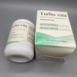 Turbo vita Dietary Food Supplements - Organic Flaxseed Oil, 100 Gummies, Heart Health Support, 1400mg (700mg Omega-3)