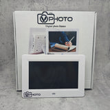 VPHOTO Digital Photo Frame,  8 Inch 1024x768 High Resolution LED Screen Electronic Picture Frame, Support 1080P Video Music Photo with Remote Control, USB and SD Card Slot, Desktop Gift for Family