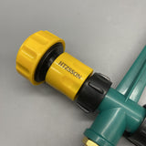HTZSSON Displacement pump sprayers attached to a garden, Alloy Nozzle, Plastic Ground Insert, 20mm Thread, 360° Automatic Rotation, 8-15m Spray Diameter