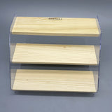 AIHENGLI Display Racks - Wood/Acrylic, 20.5x16x11.5cm, Perfect for Puppets, Perfume, Nail Polish, and More