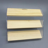 AIHENGLI Display Racks - Wood/Acrylic, 20.5x16x11.5cm, Perfect for Puppets, Perfume, Nail Polish, and More