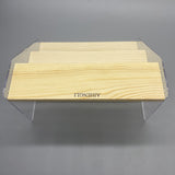 AIHENGLI Display Racks - Wood/Acrylic, 20.5x16x11.5cm, Perfect for Puppets, Perfume, Nail Polish, and More