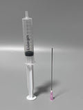 Exlavges Disposable Syringes, 10ml Capacity, Clear Graduations, Sharp Needle Tips