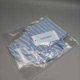 Sanfengpet Dog clothing, cute bear pattern, blue and white stripes, for small dogs, puppies
