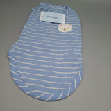 Sanfengpet Dog clothing, cute bear pattern, blue and white stripes, for small dogs, puppies