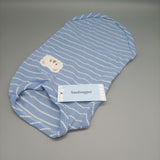 Sanfengpet Dog clothing, cute bear pattern, blue and white stripes, for small dogs, puppies