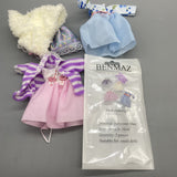 BENMAZ Doll Clothing - 5 Pieces, Polyester Fiber, Fits 8-10cm Dolls, Durable and Fashionable Outfits for Small Dolls