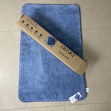 SWGRT Door Mats, 50x80x0.4cm Blue Polyester, Gentle Wipe, No Iron/Chlorine/Bleach