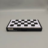 DASSIECL Draughtboards, 21×21cm Foldable Magnetic PVC Board, Waterproof & Durable, Anti-Crush Travel Design with Magnetic Pieces for Easy Storage