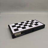 DASSIECL Draughtboards, 21×21cm Foldable Magnetic PVC Board, Waterproof & Durable, Anti-Crush Travel Design with Magnetic Pieces for Easy Storage