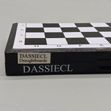 DASSIECL Draughtboards, 21×21cm Foldable Magnetic PVC Board, Waterproof & Durable, Anti-Crush Travel Design with Magnetic Pieces for Easy Storage