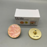 OLIdu Drawer handles of metal, 2 Pack Zinc Alloy Round Knobs, 50mm Length, 9mm Base Diameter, 23mm Height