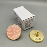 OLIdu Drawer handles of metal, 2 Pack Zinc Alloy Round Knobs, 50mm Length, 9mm Base Diameter, 23mm Height