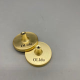 OLIdu Drawer handles of metal, 2 Pack Zinc Alloy Round Knobs, 50mm Length, 9mm Base Diameter, 23mm Height