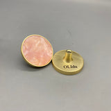 OLIdu Drawer handles of metal, 2 Pack Zinc Alloy Round Knobs, 50mm Length, 9mm Base Diameter, 23mm Height