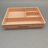 Putilsen Mount Drawer Organizers - Pink, Smooth Edges, PP Material, 15.5×20×3cm, Perfect for Stationery, Cosmetics, Small Items
