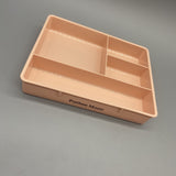 Putilsen Mount Drawer Organizers - Pink, Smooth Edges, PP Material, 15.5×20×3cm, Perfect for Stationery, Cosmetics, Small Items