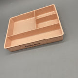 Putilsen Mount Drawer Organizers - Pink, Smooth Edges, PP Material, 15.5×20×3cm, Perfect for Stationery, Cosmetics, Small Items
