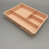 Putilsen Mount Drawer Organizers - Pink, Smooth Edges, PP Material, 15.5×20×3cm, Perfect for Stationery, Cosmetics, Small Items