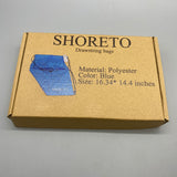 SHORETO Drawstring Bags - Polyester - Blue/Black - 16.34x14.4 Inches