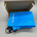 SHORETO Drawstring Bags - Polyester - Blue/Black - 16.34x14.4 Inches