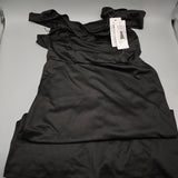 UDU Dress – Elegant Black Polyester Midi Dress, Size M, Soft & Lightweight, Versatile for Casual & Formal Wear