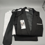 UDU Dress Suit – Single-Breasted Blazer & Pants, L Size, Polyester Fabric, Classic Notched Lapel, Elegant Formal Wear for Young Professionals