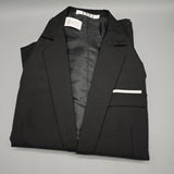 UDU Dress Suit – Single-Breasted Blazer & Pants, L Size, Polyester Fabric, Classic Notched Lapel, Elegant Formal Wear for Young Professionals